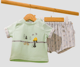 بيجامة صيفي سيارة وشجرة